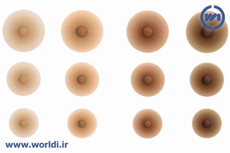 روشن کردن رنگ نوک سینه